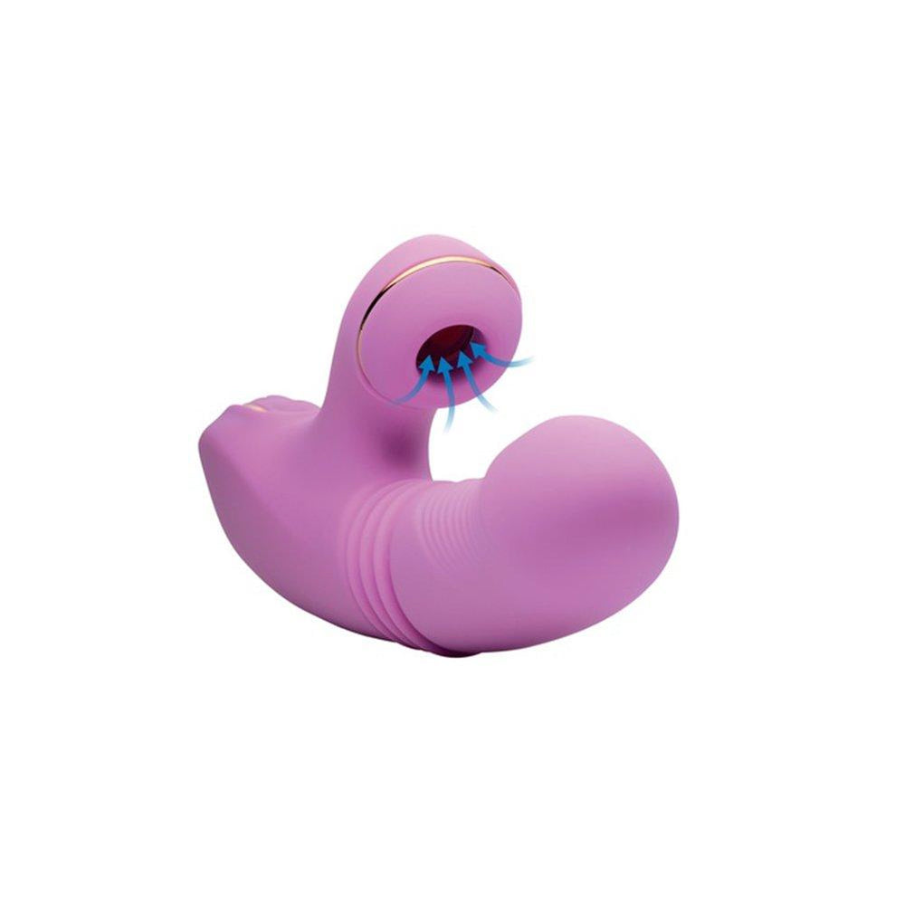 Rechargeable Thrusting Suction Rabbit - Vibrators