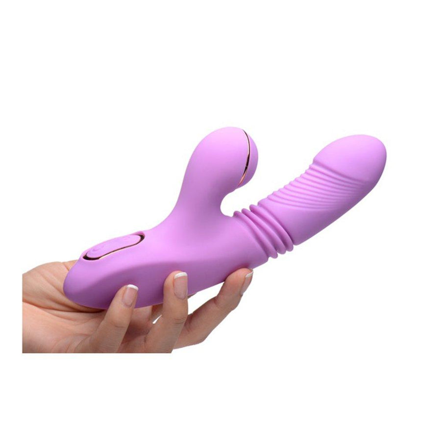 Rechargeable Thrusting Suction Rabbit - Vibrators